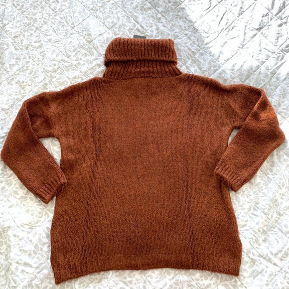 NWT Brown Turtleneck Woman Knitwear Sweater Small - Picture 8 of 8